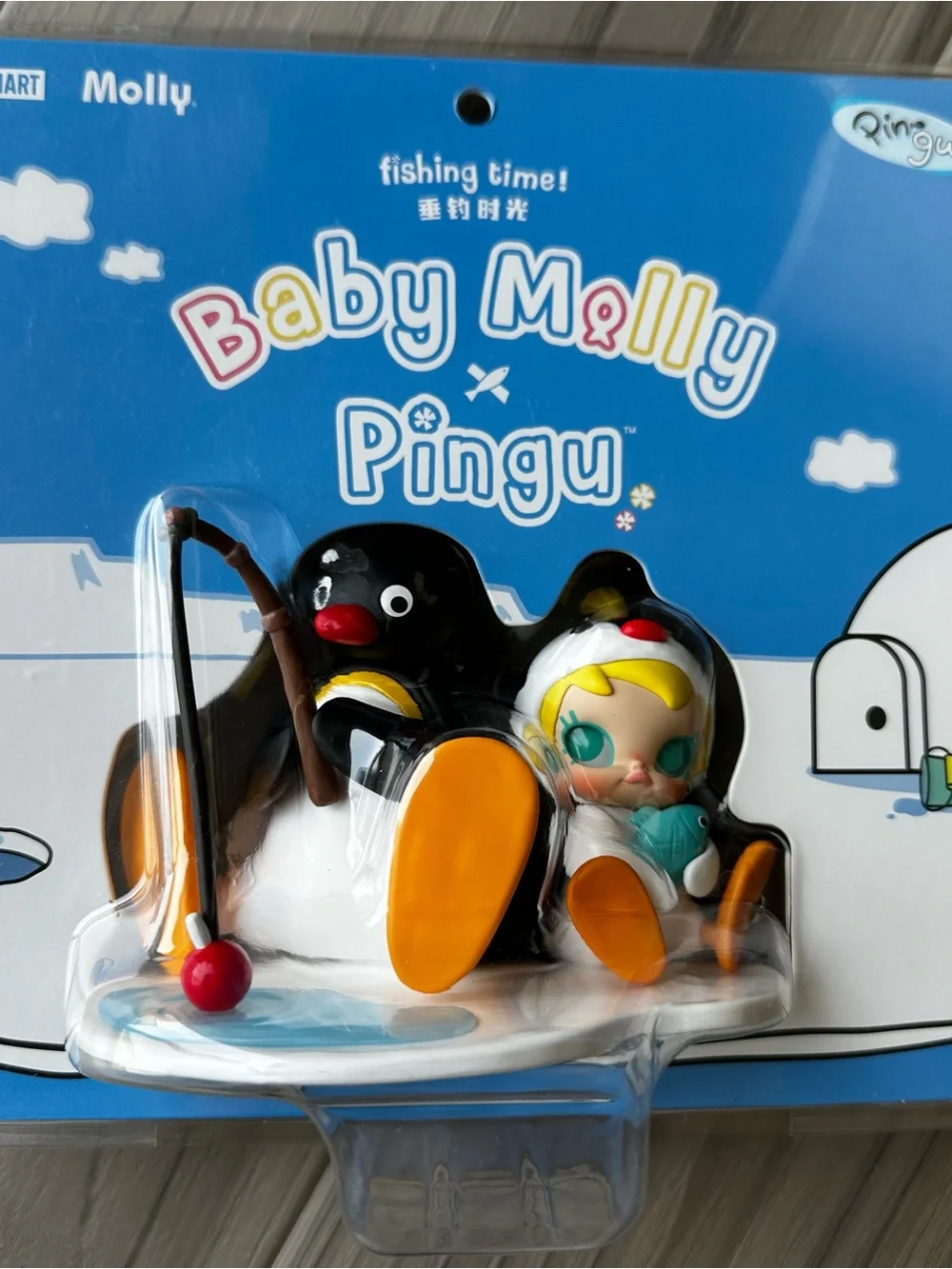 Pop Mart Baby Molly x Pingu Fishing Time